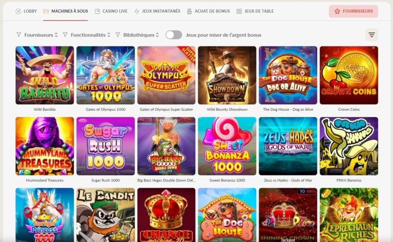 1Go Casino machines à sous